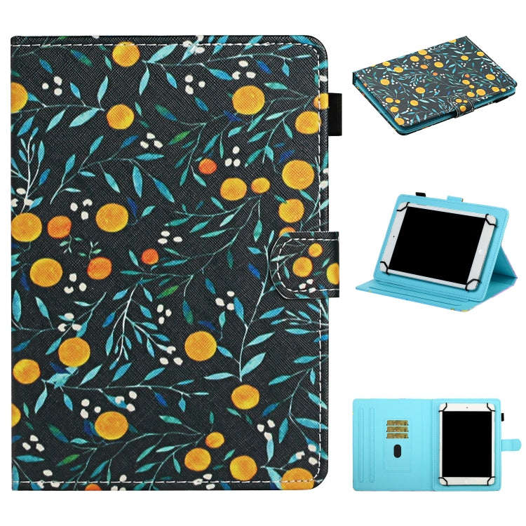 Flower Pattern Horizontal Flip Leather Case with Card Slots & Holder, For 7 inch Universal Tablet...
