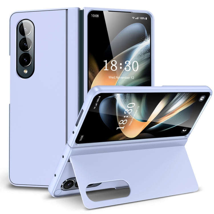 Skin Feel Fold Full Coverage Phone Case with Holder, For Samsung Galaxy Z Fold4, For Samsung Gala...
