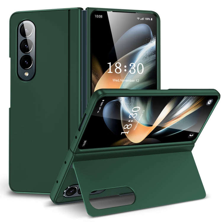 Skin Feel Fold Full Coverage Phone Case with Holder, For Samsung Galaxy Z Fold4, For Samsung Gala...