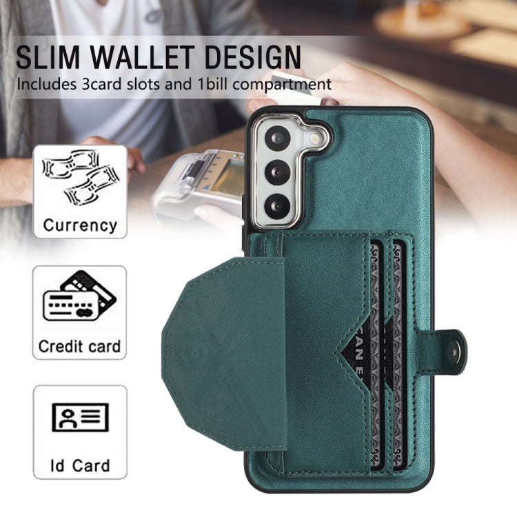 Shockproof Leather Phone Case with Card Holder, For Samsung Galaxy S21 FE 5G, For Samsung Galaxy ...
