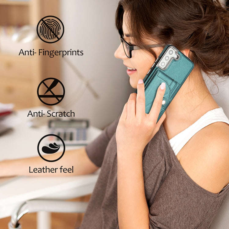 Shockproof Leather Phone Case with Card Holder, For Samsung Galaxy S21 FE 5G, For Samsung Galaxy ...