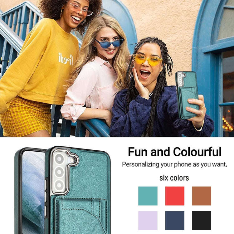 Shockproof Leather Phone Case with Card Holder, For Samsung Galaxy S21 FE 5G, For Samsung Galaxy ...