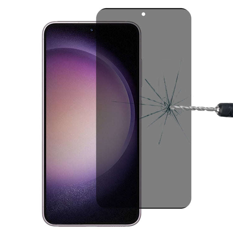 Ultrathin 3D Curved Edge Privacy Tempered Glass Film, Support Unlock, For Samsung Galaxy S23 Ultr...