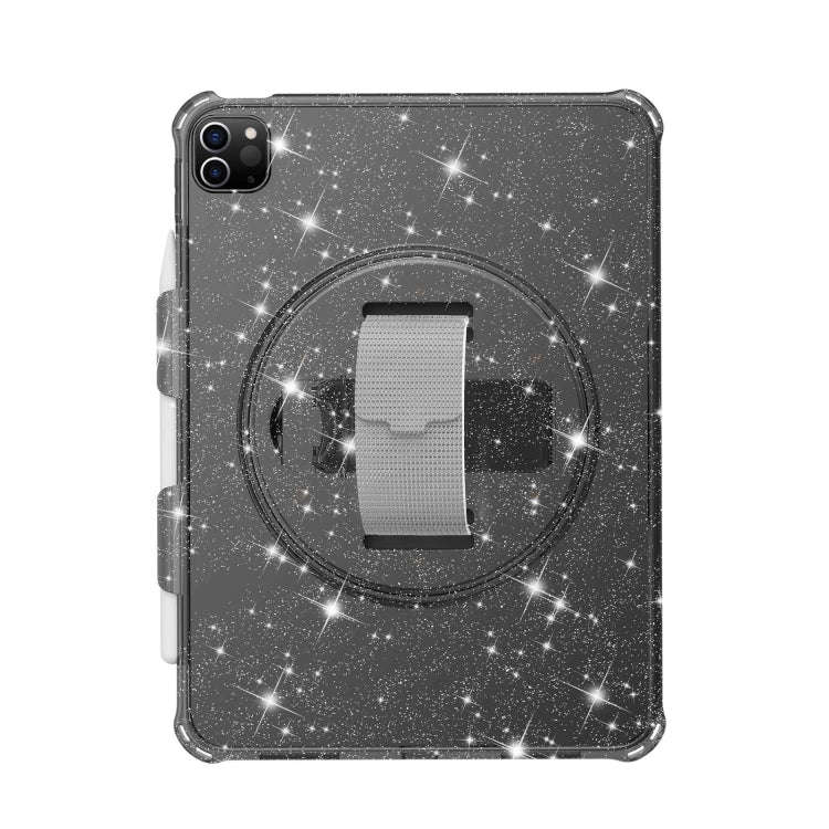 Terminator Shockproof Glitter Powder Tablet Case with Grip Strap, For iPad Pro 11 2022 / 2021, Fo...