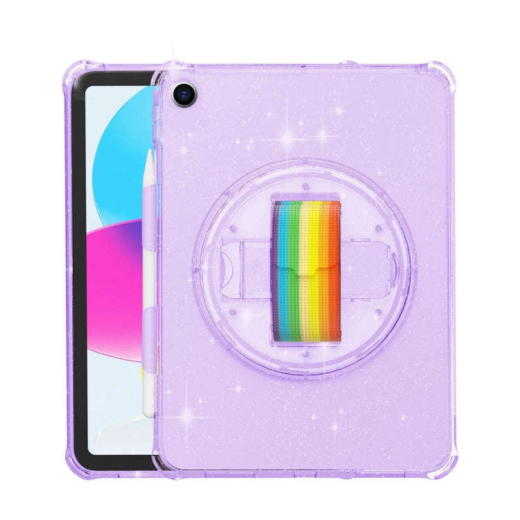 Terminator Shockproof Glitter Powder Tablet Case with Grip Strap, For iPad Pro 11 2022 / 2021, Fo...