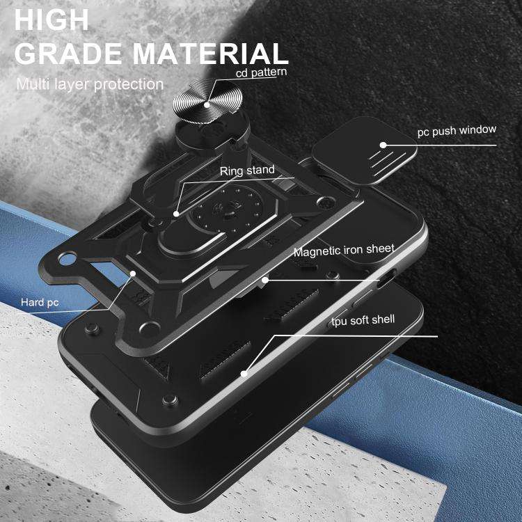 Sliding Camera Cover Design TPU+PC Phone Case, For iPhone 17e / 16e, For iPhone 17 Pro Max, For i...
