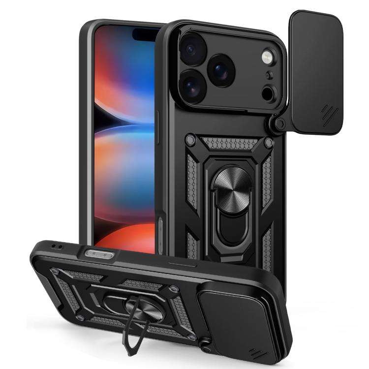 Sliding Camera Cover Design TPU+PC Phone Case, For iPhone 18 Pro, For iPhone 18 Pro Max, For iPho...
