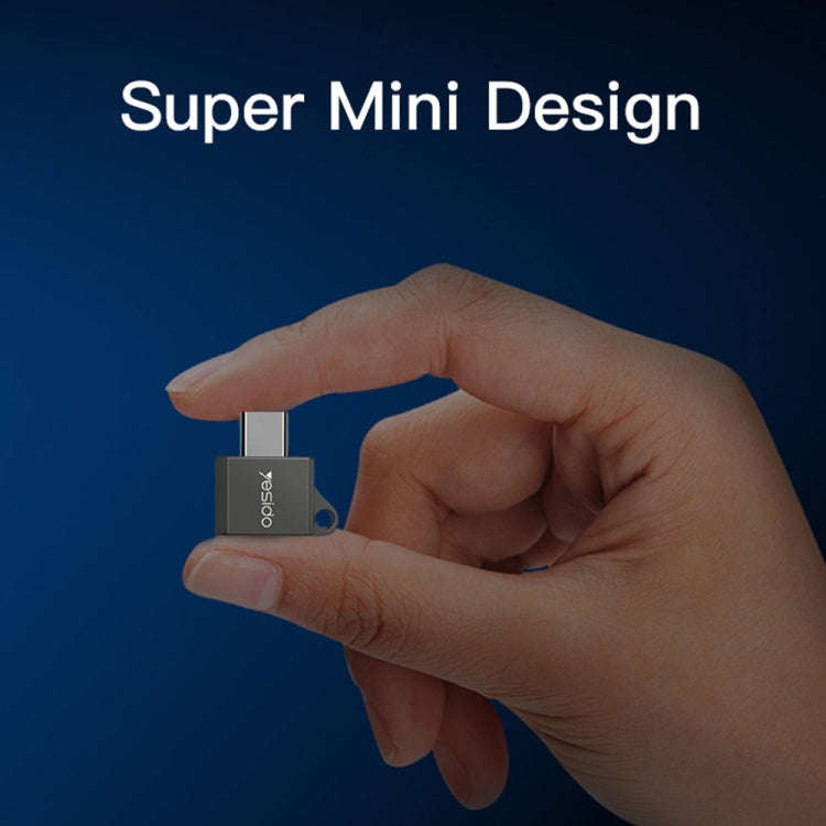 Yesido GS08 Type-C to USB 3.0 OTG Mini Connector Adapter with Keychain