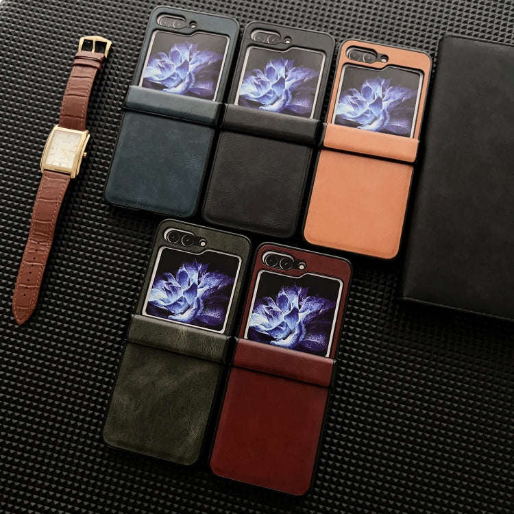 Crazy Horse Texture Hinge Shockproof Protective Phone Case, For Samsung Galaxy Z Flip5