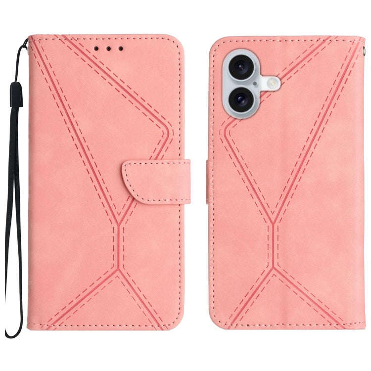 Stitching Embossed Leather Phone Case, For iPhone 17e / 16e, For iPhone 17 Pro Max, For iPhone 17...