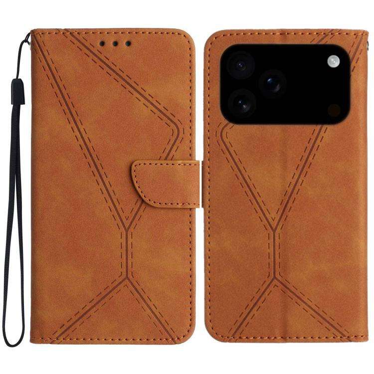 Stitching Embossed Leather Phone Case, For iPhone 17e / 16e, For iPhone 17 Pro Max, For iPhone 17...
