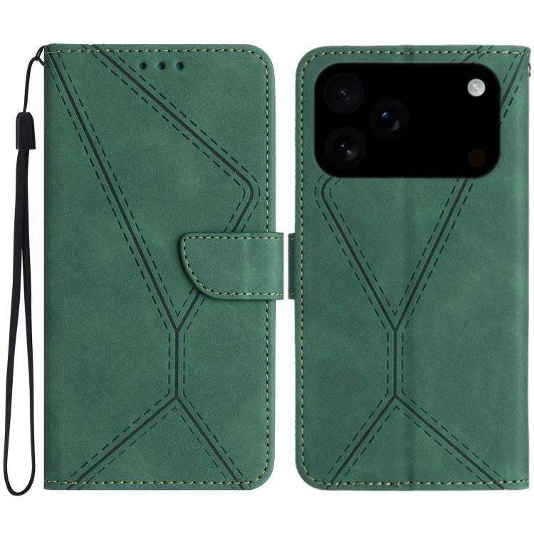 Stitching Embossed Leather Phone Case, For iPhone 17e / 16e, For iPhone 17 Pro Max, For iPhone 17...
