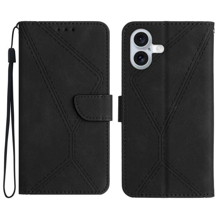 Stitching Embossed Leather Phone Case, For iPhone 17e / 16e, For iPhone 17 Pro Max, For iPhone 17...