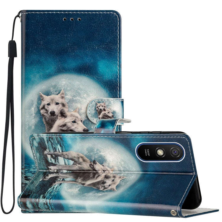 Colored Drawing Leather Phone Case, For Xiaomi Redmi Note 10 4G, For Xiaomi Redmi 9A, For Xiaomi ...