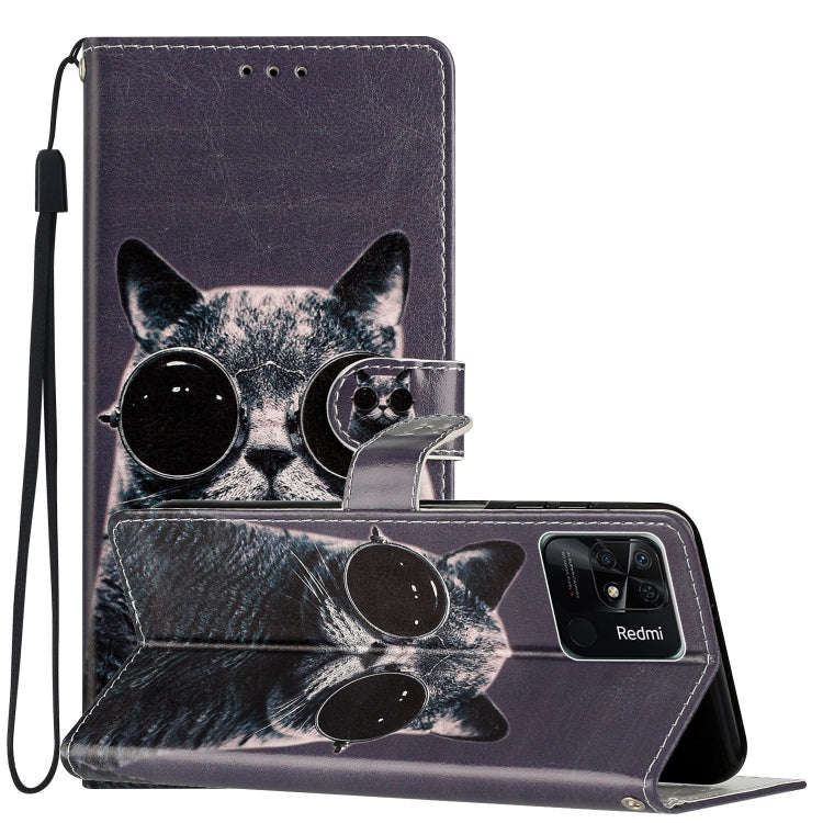 Colored Drawing Leather Phone Case, For Xiaomi Redmi  A1, For Xiaomi Redmi 10A, For Xiaomi Redmi ...