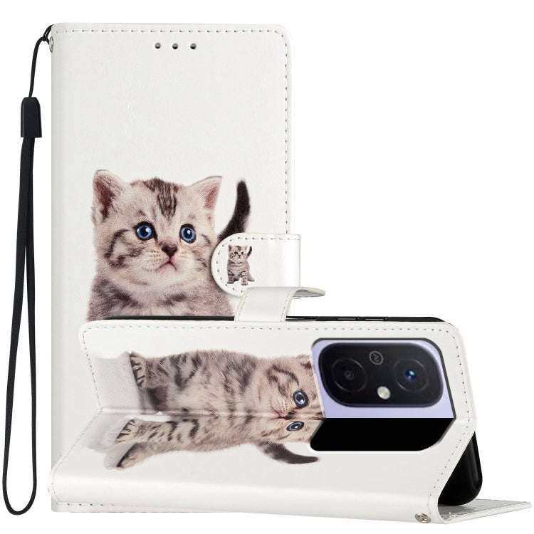 Colored Drawing Leather Phone Case, For Xiaomi Redmi 13C, For Xiaomi Redmi 12C, For Xiaomi Redmi ...