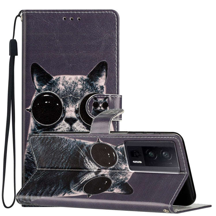 Colored Drawing Leather Phone Case, For Xiaomi Redmi 13C, For Xiaomi Redmi 12C, For Xiaomi Redmi ...