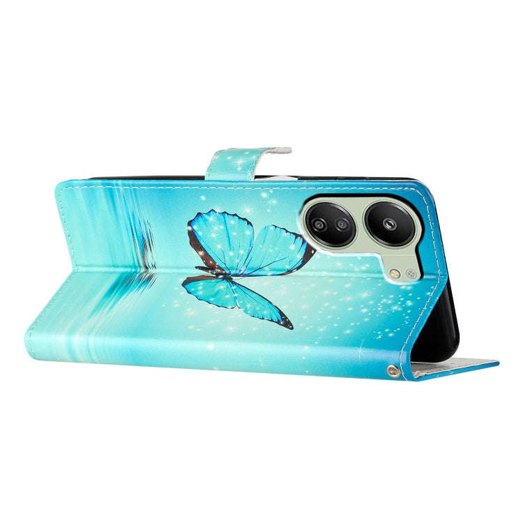Colored Drawing Leather Phone Case, For Xiaomi Redmi 13C, For Xiaomi Redmi 12C, For Xiaomi Redmi ...