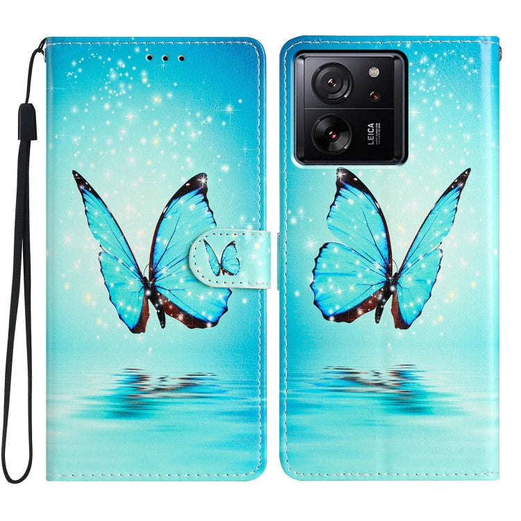 Colored Drawing Leather Phone Case, For Xiaomi Redmi 13C, For Xiaomi Redmi 12C, For Xiaomi Redmi ...