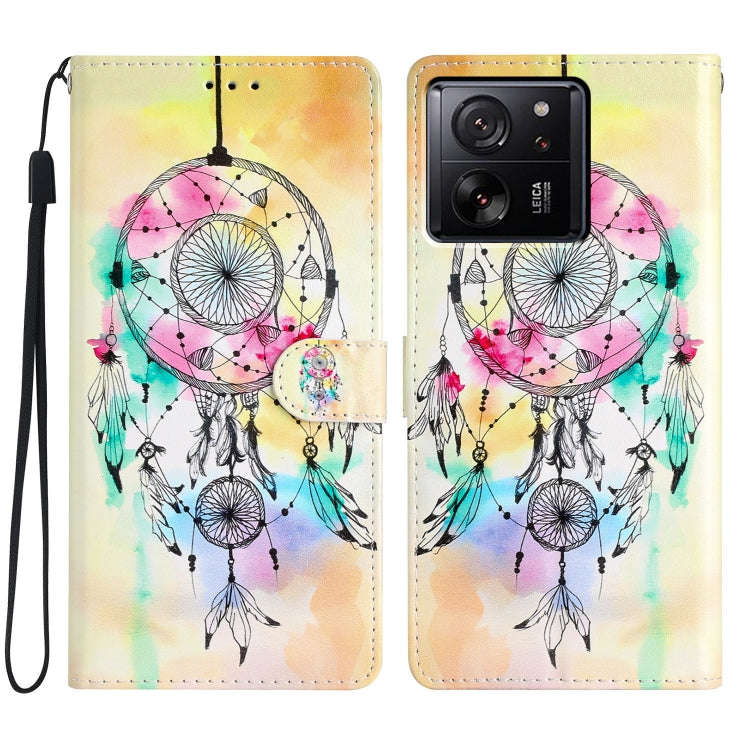 Colored Drawing Leather Phone Case, For Xiaomi Redmi 13C, For Xiaomi Redmi 12C, For Xiaomi Redmi ...