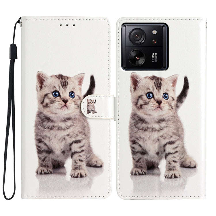 Colored Drawing Leather Phone Case, For Xiaomi Redmi 13C, For Xiaomi Redmi 12C, For Xiaomi Redmi ...