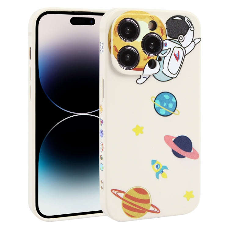 Hug Moon Astronaut Pattern TPU Phone Case, For iPhone 14 Plus, For iPhone 14, For iPhone 14 Pro, ...