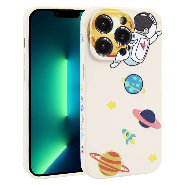 Hug Moon Astronaut Pattern TPU Phone Case, For iPhone 14 Plus, For iPhone 14, For iPhone 14 Pro, ...