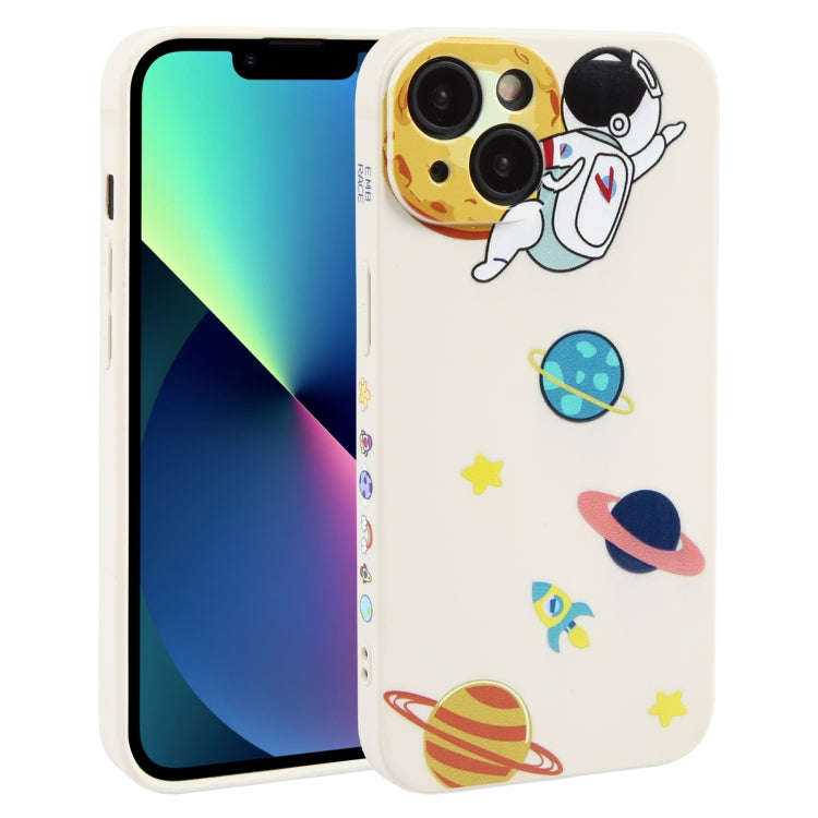 Hug Moon Astronaut Pattern TPU Phone Case, For iPhone 14 Plus, For iPhone 14, For iPhone 14 Pro, ...
