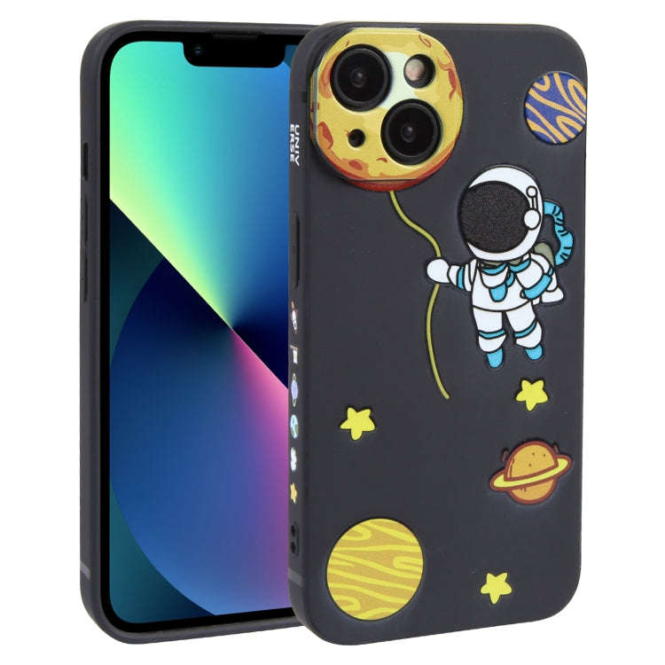 Hug Moon Astronaut Pattern TPU Phone Case, For iPhone 14 Plus, For iPhone 14, For iPhone 14 Pro, ...