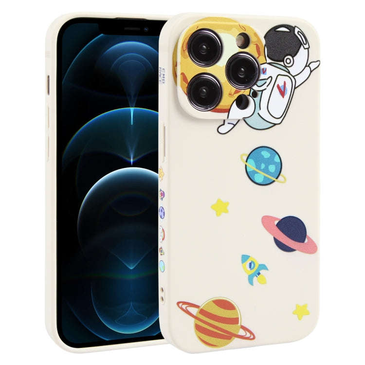 Hug Moon Astronaut Pattern TPU Phone Case, For iPhone 14 Plus, For iPhone 14, For iPhone 14 Pro, ...