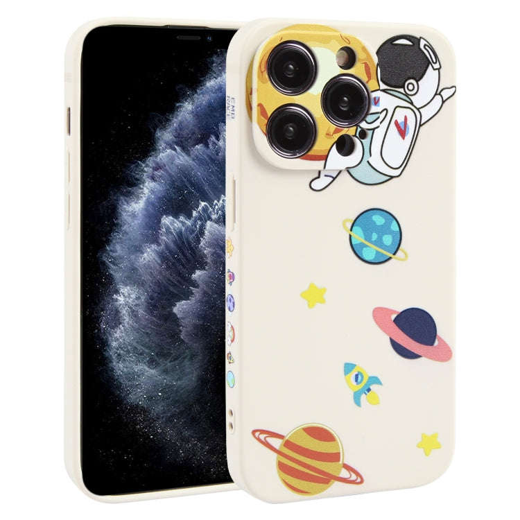 Hug Moon Astronaut Pattern TPU Phone Case, For iPhone 14 Plus, For iPhone 14, For iPhone 14 Pro, ...