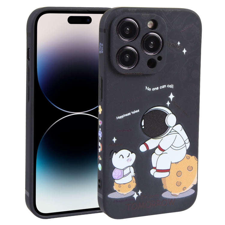 Astronaut Pattern Frosted TPU Phone Case, For iPhone 14 Plus, For iPhone 14, For iPhone 14 Pro, F...
