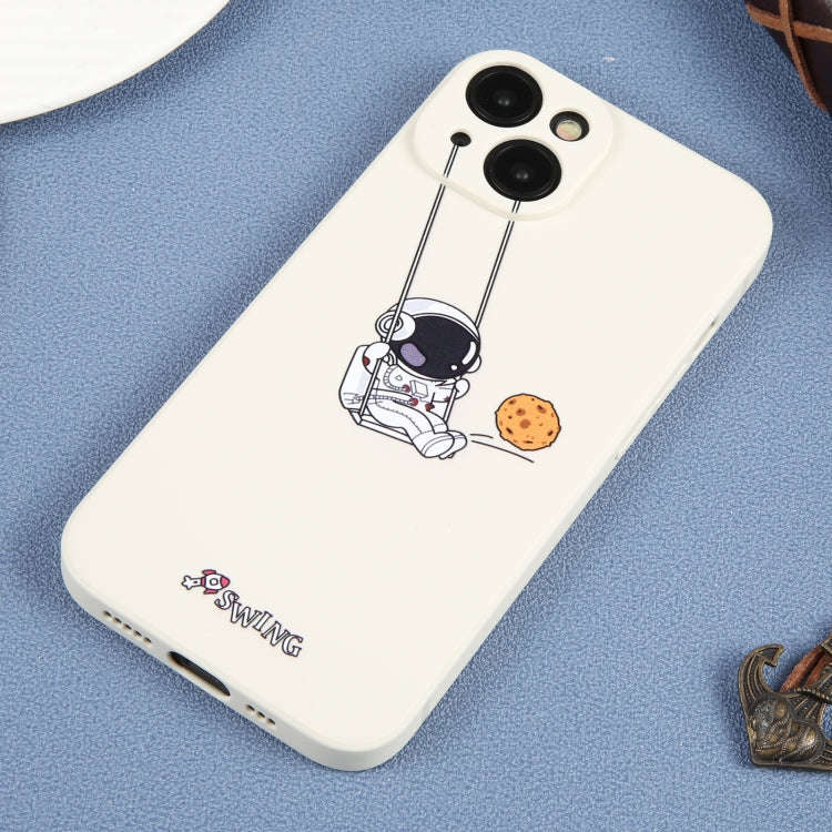 Astronaut Swinging Pattern TPU Phone Case, For iPhone 14 Plus, For iPhone 14, For iPhone 14 Pro, ...