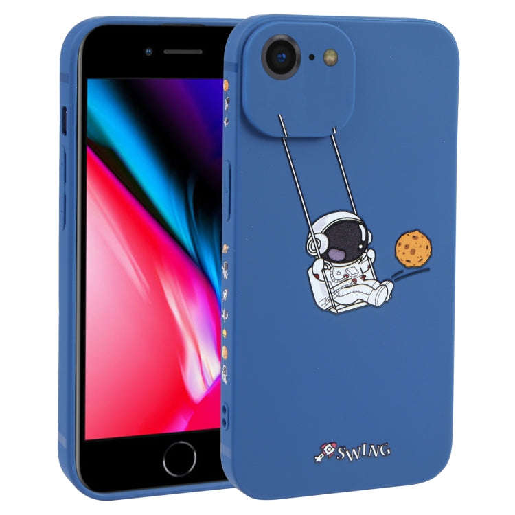 Astronaut Swinging Pattern TPU Phone Case, For iPhone 14 Plus, For iPhone 14, For iPhone 14 Pro, ...