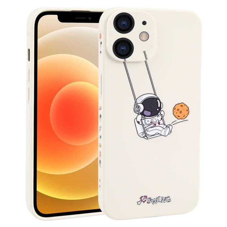 Astronaut Swinging Pattern TPU Phone Case, For iPhone 14 Plus, For iPhone 14, For iPhone 14 Pro, ...