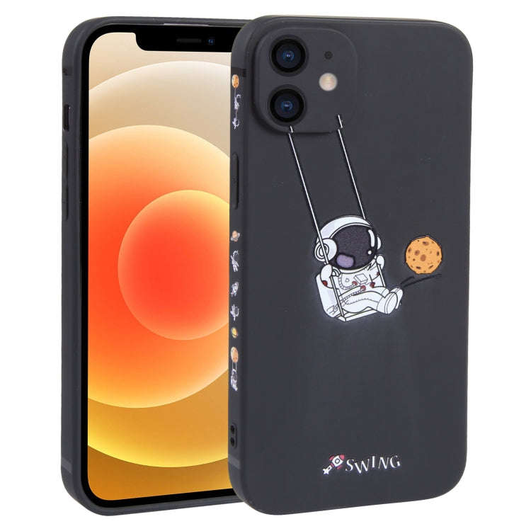 Astronaut Swinging Pattern TPU Phone Case, For iPhone 14 Plus, For iPhone 14, For iPhone 14 Pro, ...