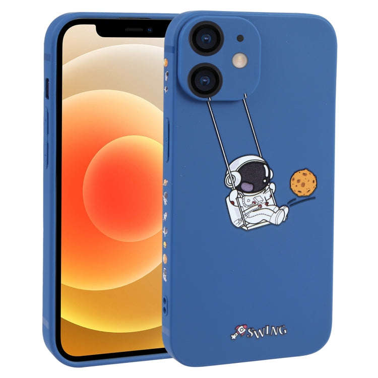 Astronaut Swinging Pattern TPU Phone Case, For iPhone 14 Plus, For iPhone 14, For iPhone 14 Pro, ...
