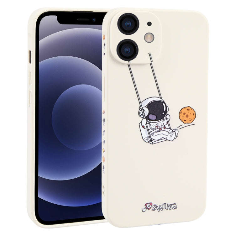 Astronaut Swinging Pattern TPU Phone Case, For iPhone 14 Plus, For iPhone 14, For iPhone 14 Pro, ...