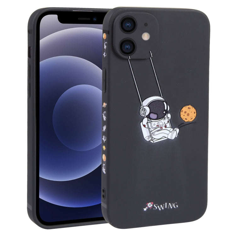 Astronaut Swinging Pattern TPU Phone Case, For iPhone 14 Plus, For iPhone 14, For iPhone 14 Pro, ...