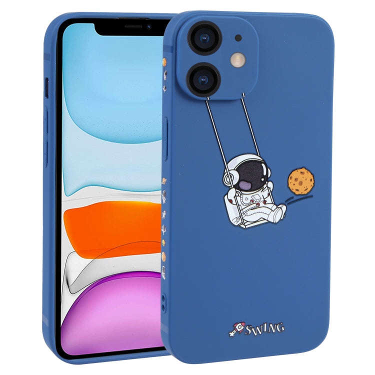 Astronaut Swinging Pattern TPU Phone Case, For iPhone 14 Plus, For iPhone 14, For iPhone 14 Pro, ...
