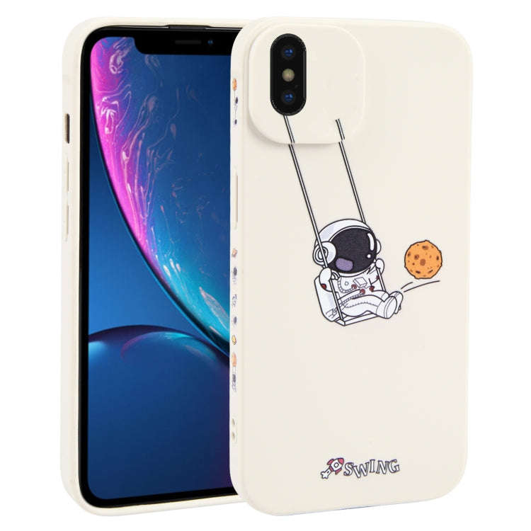 Astronaut Swinging Pattern TPU Phone Case, For iPhone XS / X, For iPhone XR, For iPhone XS Max, F...