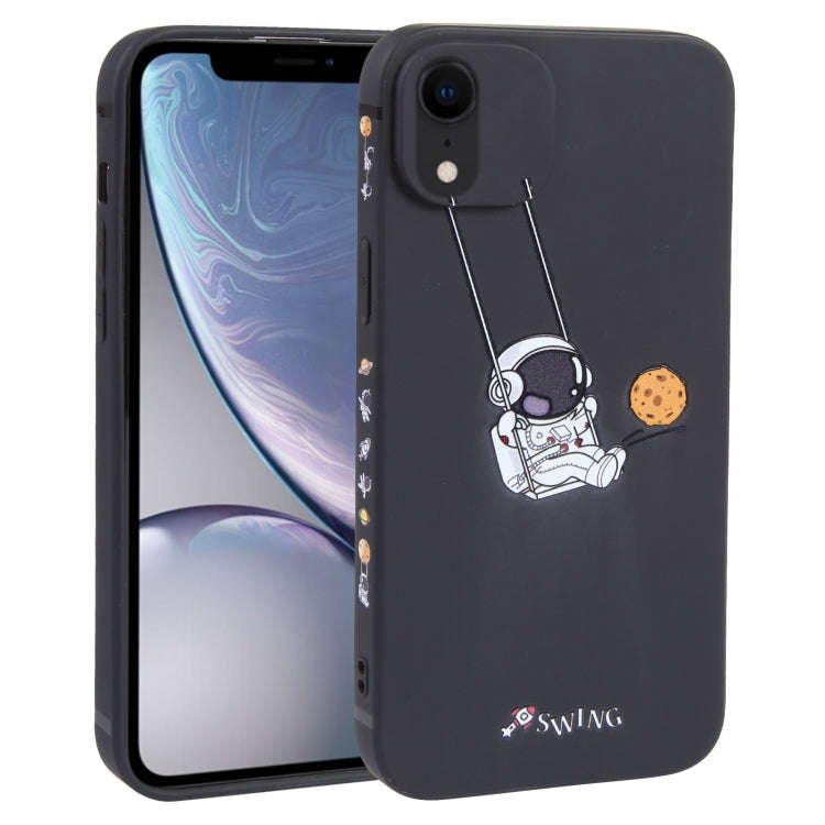Astronaut Swinging Pattern TPU Phone Case, For iPhone XS / X, For iPhone XR, For iPhone XS Max, F...
