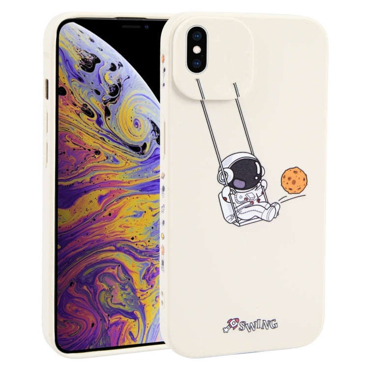 Astronaut Swinging Pattern TPU Phone Case, For iPhone XS / X, For iPhone XR, For iPhone XS Max, F...