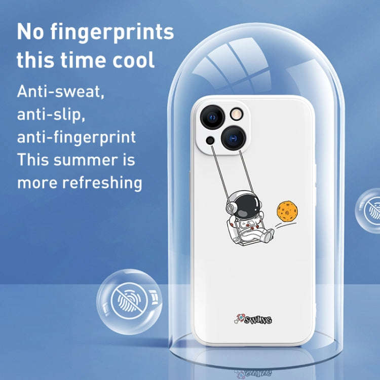 Astronaut Swinging Pattern TPU Phone Case, For iPhone XS / X, For iPhone XR, For iPhone XS Max, F...