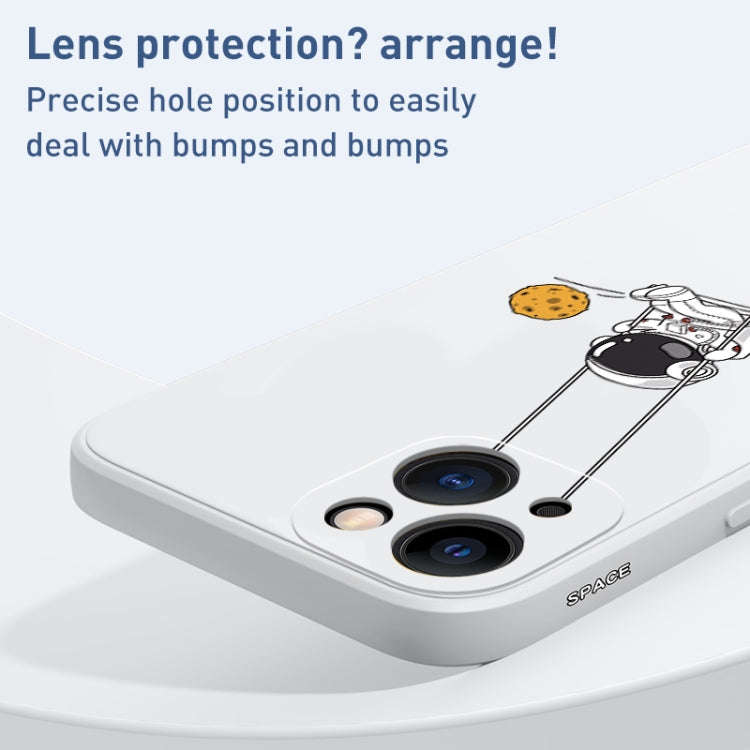 Astronaut Swinging Pattern TPU Phone Case, For iPhone XS / X, For iPhone XR, For iPhone XS Max, F...