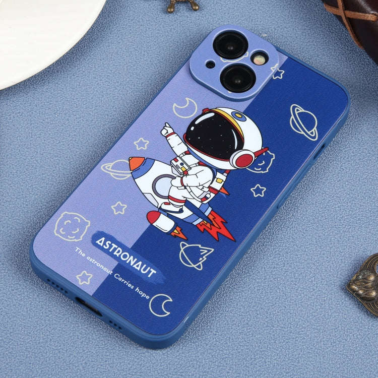 Color Contrast Astronaut Pattern TPU Phone Case, For iPhone 14 Plus, For iPhone 14, For iPhone 14...