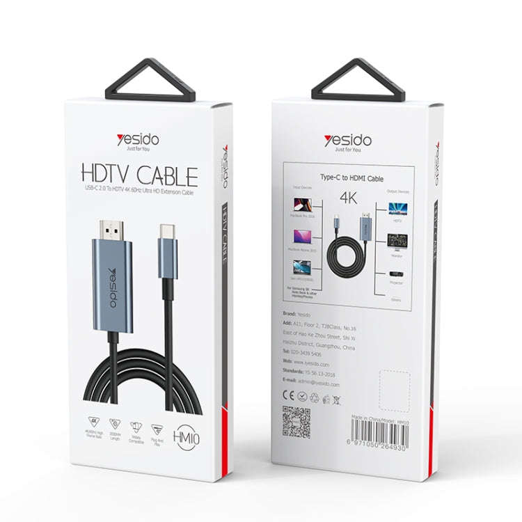 Yesido HM10 USB-C / Type-C to HDMI HD Adapter Cable, HM10