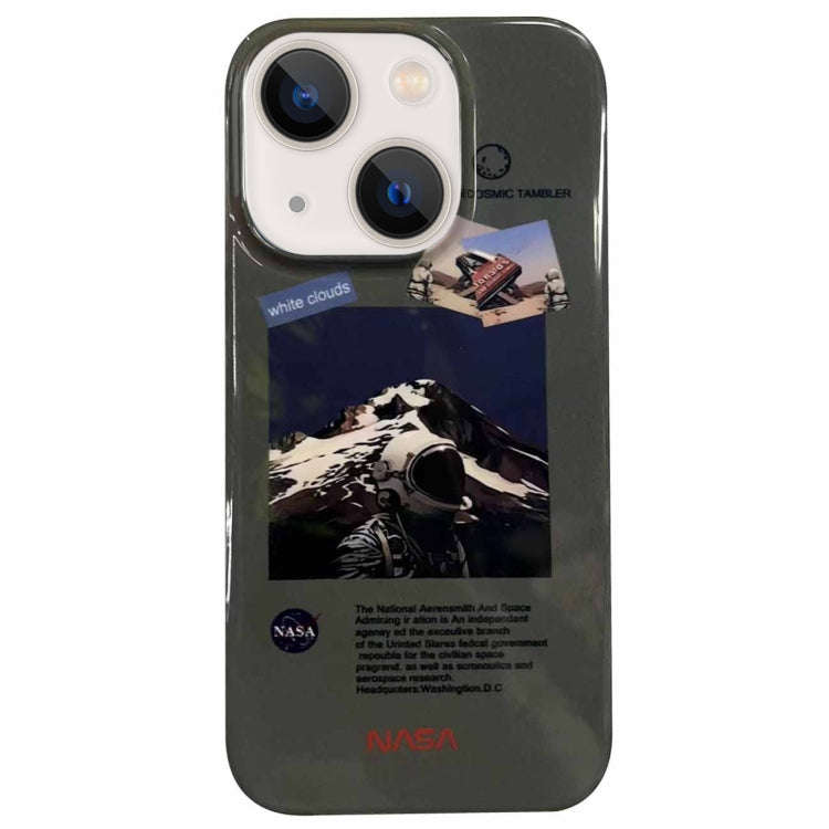 Astronaut Pattern Glossy PC Phone Case, For iPhone 14 Plus, For iPhone 14, For iPhone 14 Pro, For...