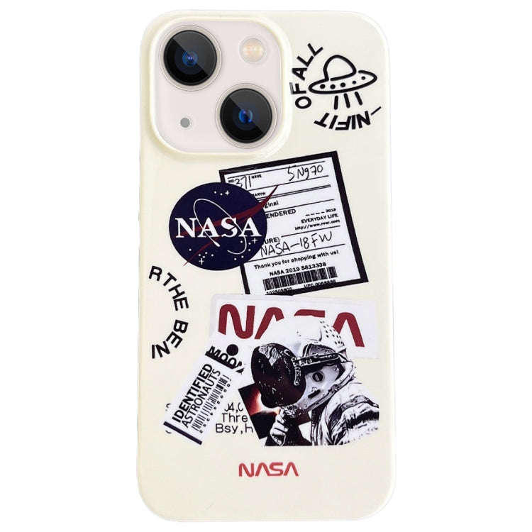 Astronaut Pattern Glossy PC Phone Case, For iPhone 14 Plus, For iPhone 14, For iPhone 14 Pro, For...