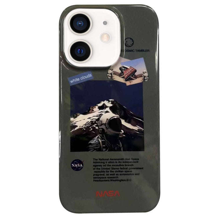Astronaut Pattern Glossy PC Phone Case, For iPhone 14 Plus, For iPhone 14, For iPhone 14 Pro, For...